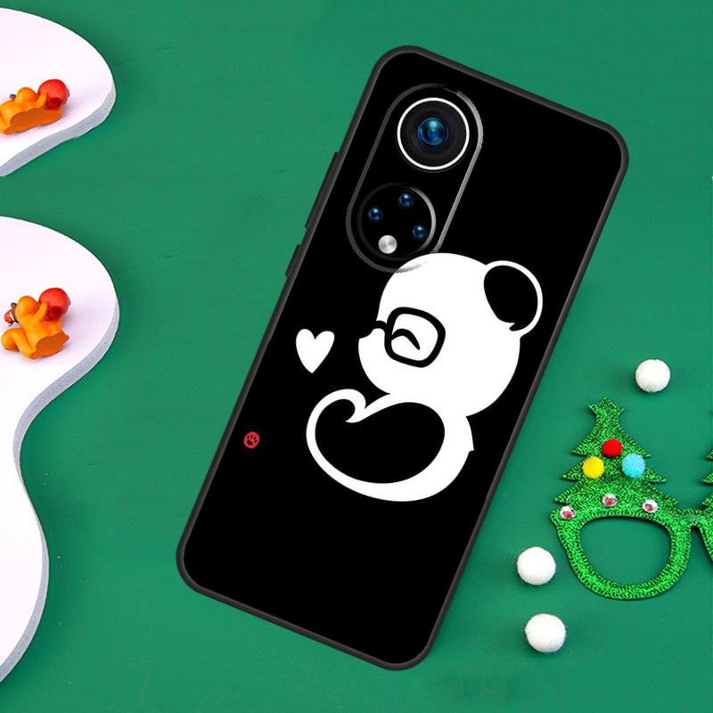 Cute Panda Case For Honor 200 Pro X9c X9b X9a X8a X8b X7a X6a X8 X9 50 70 90 Magic 5 6 7 Lite Cover