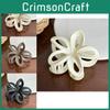 High-quality Resin Hair Claw Clip Featuring Beautiful Egg Flower Motif In Various Colors