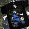 Anime Blue Lock Meguru Bachira Mostri Grafica Maglietta Nera Taglia S4xl