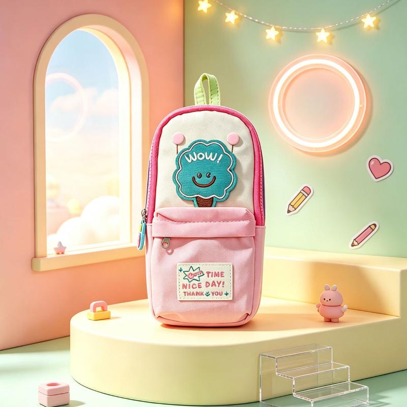 Cute Student-Style Pen Case, Pencil Pouch, Or Stationery Box With Large Capacity.