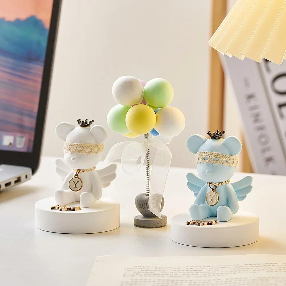 Artistic Super-light Clay Swing Head Style Advertising Balloon Car Pendulum Car Cute Creative Car Interior Decoration Supplies
