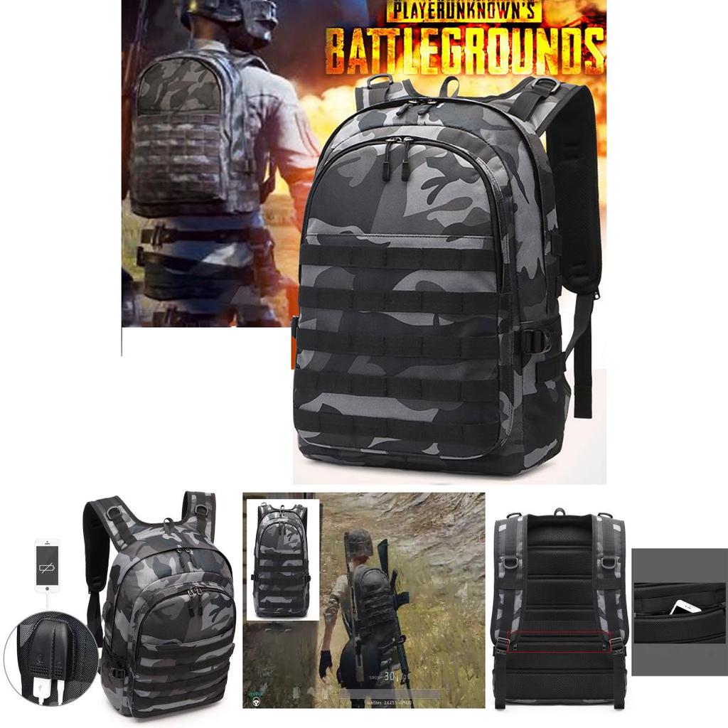 Pubg New Playerunknowns Battlegrounds Level 3 Backpack With Usb Charger Port