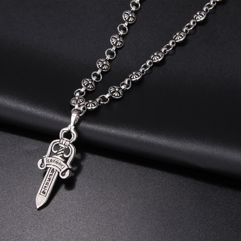 Men's Hip-hop Sword Cross Pendant Necklace - Trendy Jewelry Accessory