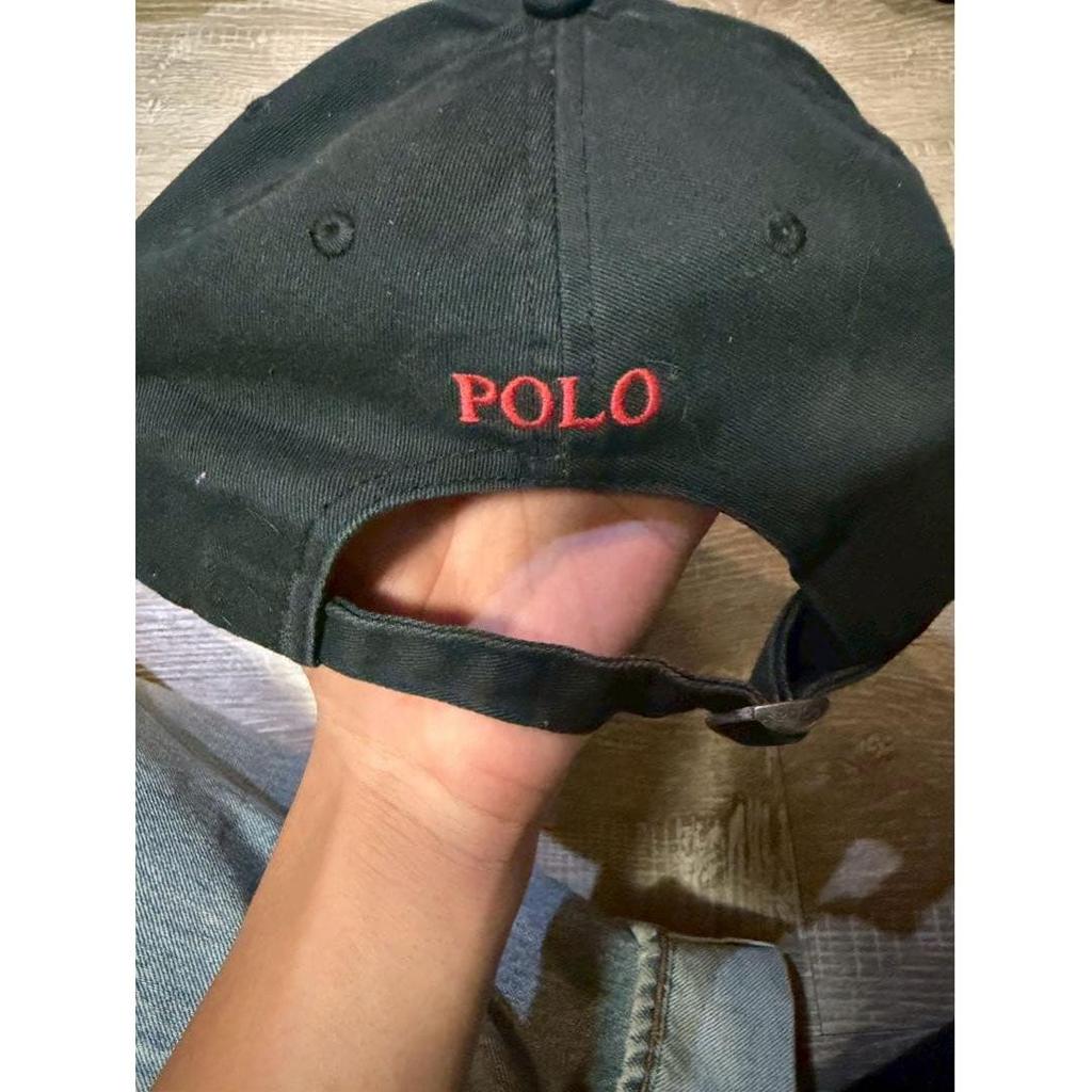 Used POLO Ralph Lauren Cap Black 59cm Pony Embroidery