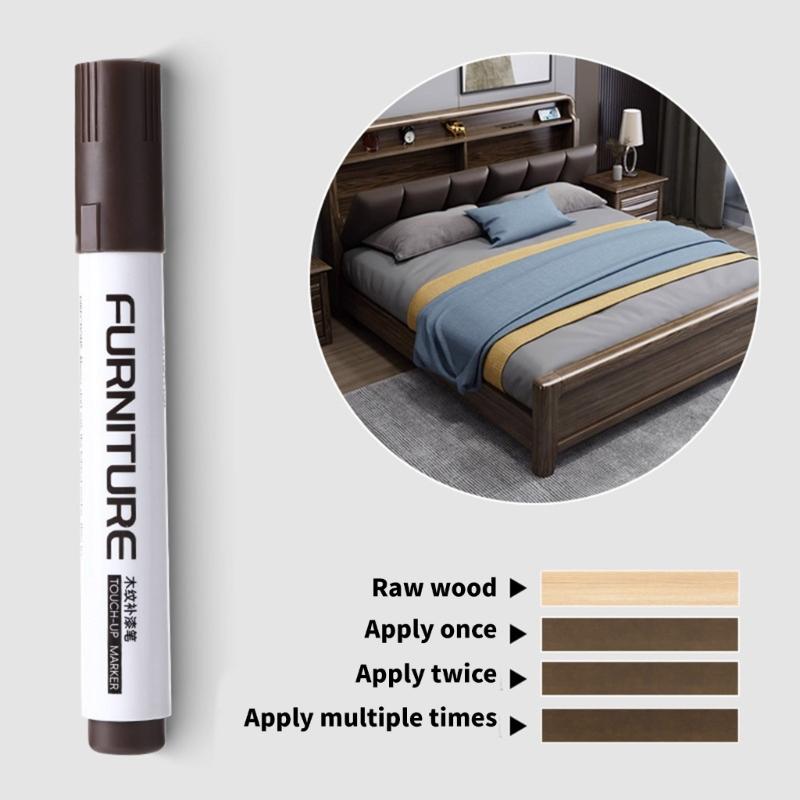 Furniture Touch Up Markers Wood Markers Pen Wood Scratch Repair Markers Scratch & Stain Markers