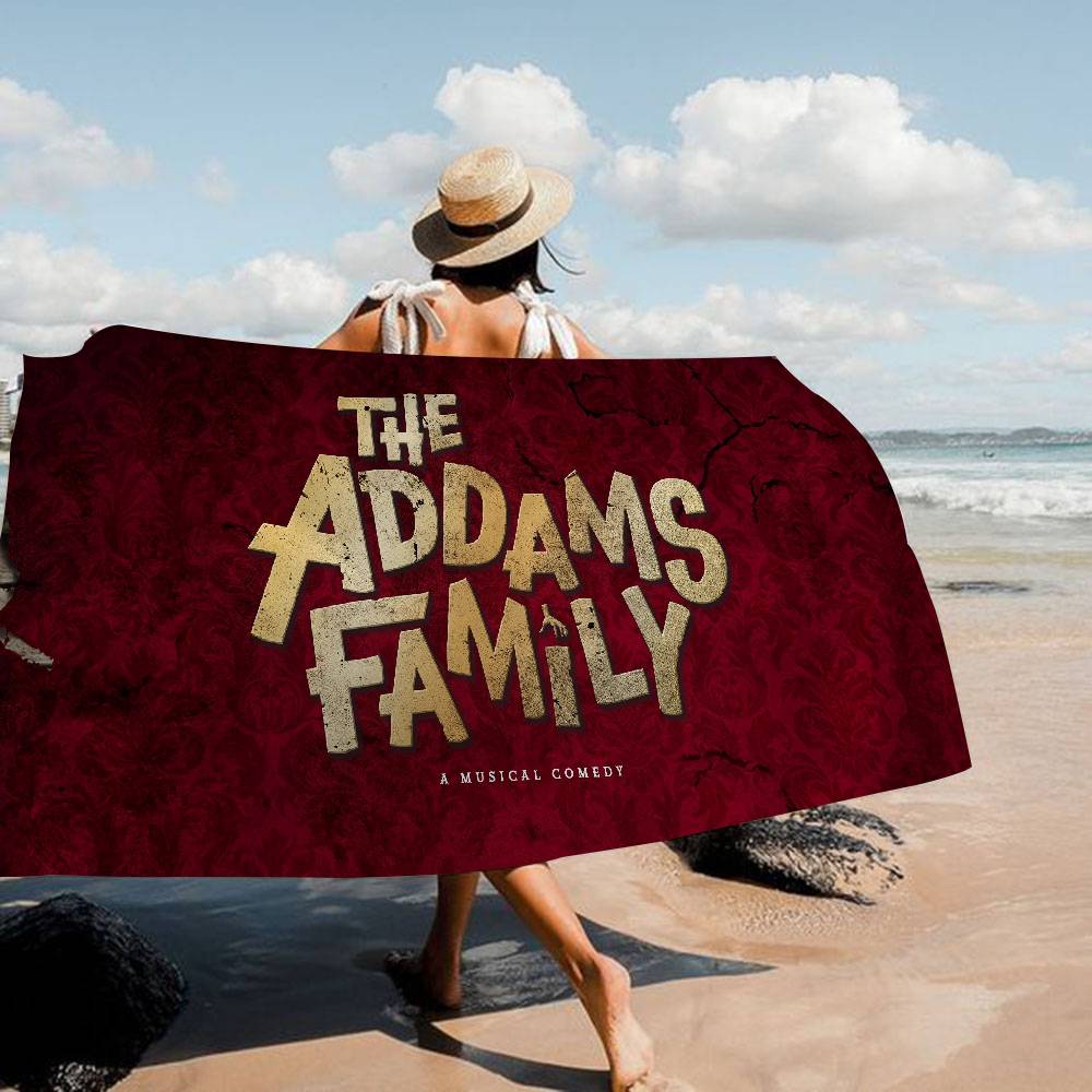 Classic movie T-The A-Addams F-Family Wednesday Big Microfiber Beach Towels Quick Dry Towel Sand Beach Towels Pool Towel