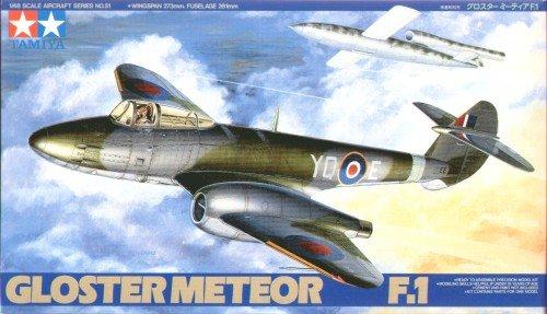 

Tamiya 1/48 Masterpiece Aircraft Series No. 51 Royal Air Force Gloster Meteor F.1 Plastic Model 61051