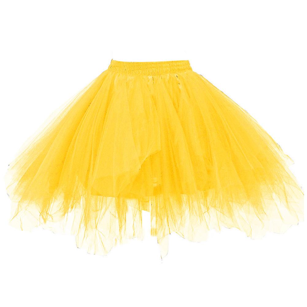 Falda de Tul para Fiesta de Halloween Tutú de Tul Vestidos de Princesa Vestidos de Boda Faldas de Malla Faldas para Actuación de Danza Tutú de Tul con Capas Esponjosas