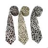 Fashionable Leopard Print Neck Tie For Men And Women Unisex Decorative Tie For Office And Party Gathering Accessory