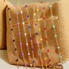 Colorful Beads Stainless Steel Beads Chain Stainless Steel Satellite Chain for Jewelry Making