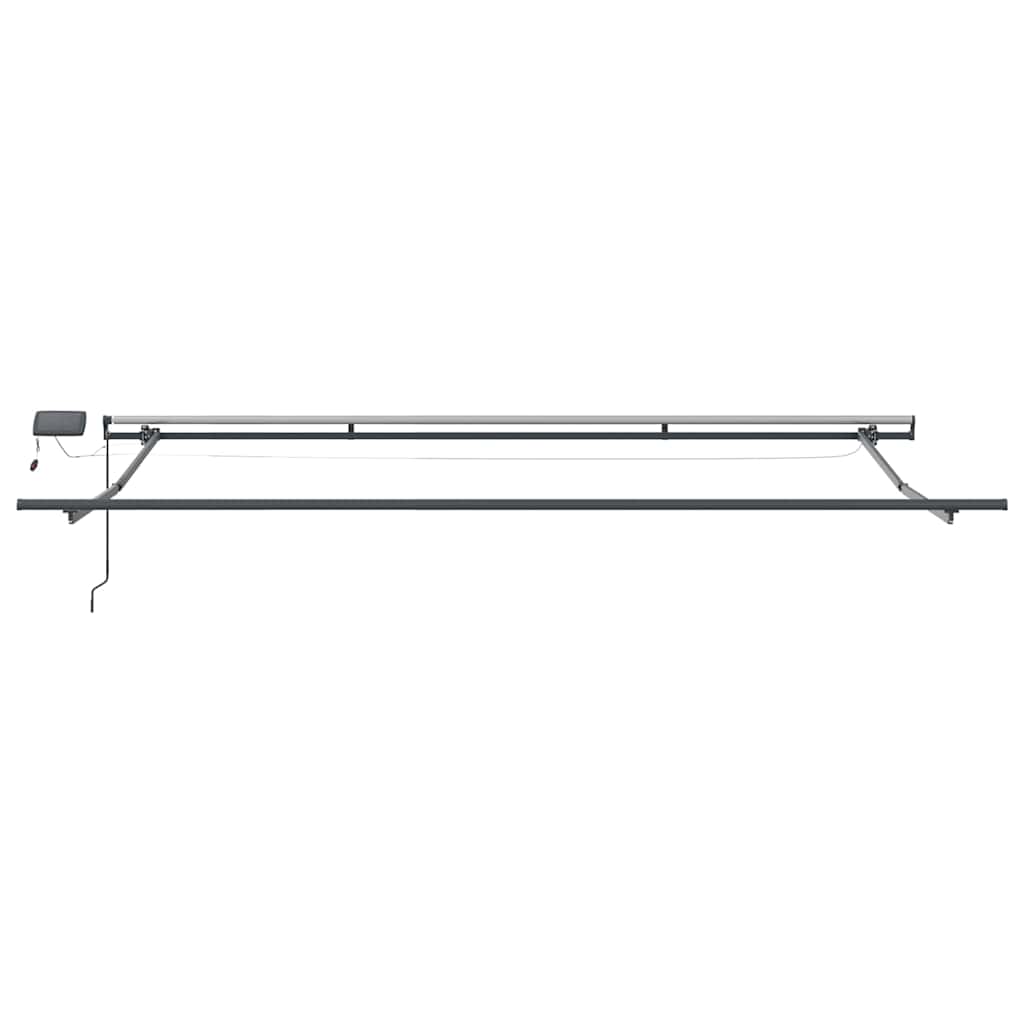 Retractable Awning Multicolor 400 X 350 Cm Fabric and Aluminum