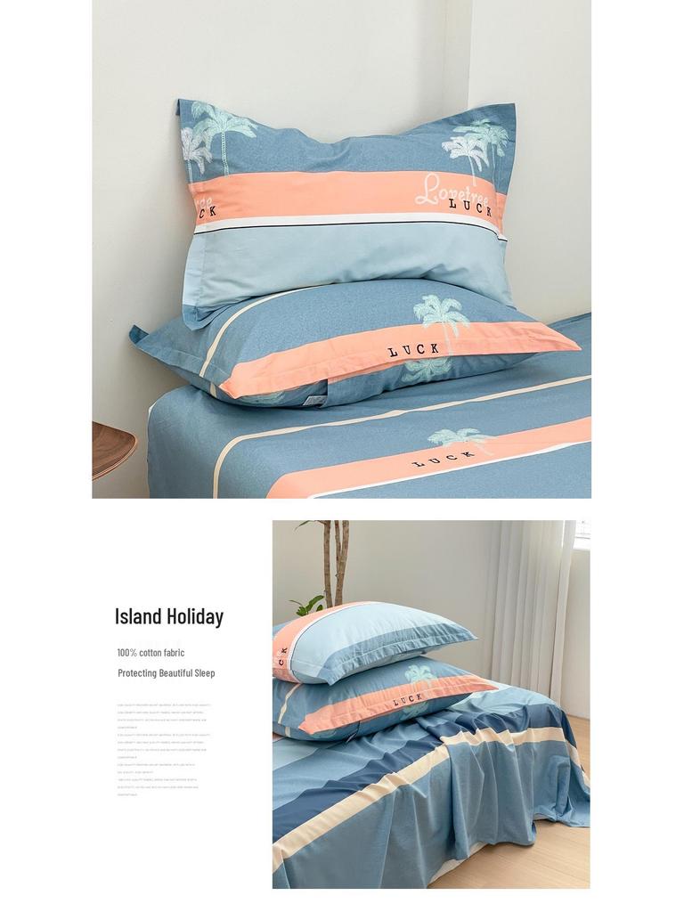 2025 New Style Pure Cotton Pillowcase Set: Simple Twill 48x74 Household Cover (Set of 2)