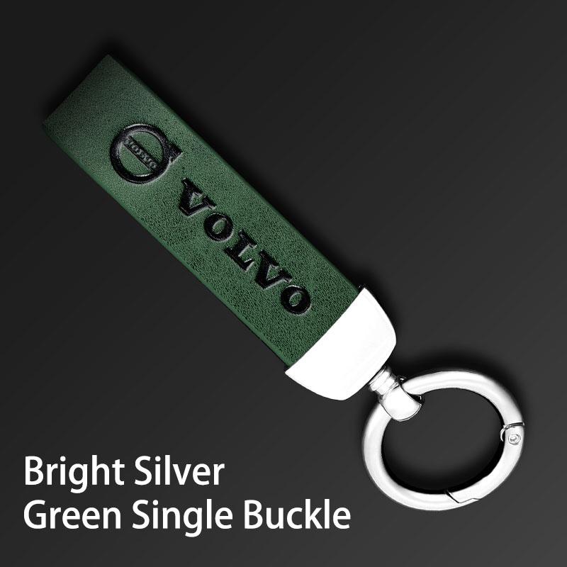 Luxury Leather Keychain Ring Emblem Key Chain Accessories for Volvo XC90 V90 V60 XC60 V40 S80 S60 S90 C40 XC40 V70 XC70 C30 FE3
