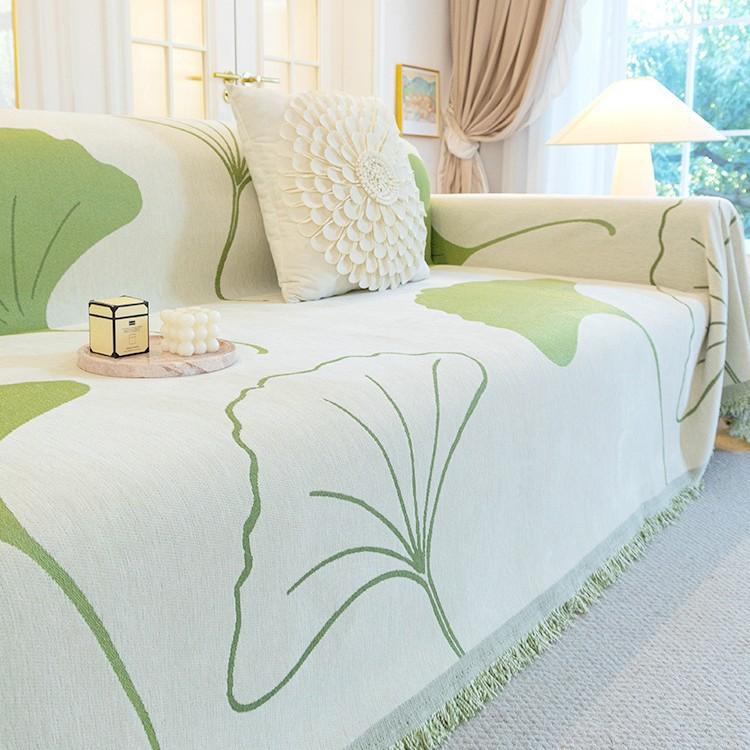 Feiyang Sofa Towel, Ginkgo Biloba Pastoral Simple Sofa Cover, Sofa Cover, Amazon Non-slip Sofa Cover