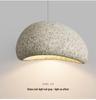 Wabi-Sabi Rock Grey Pendant Light for Dining, Living, Hotel, Villa, Bar, and High Ceilings