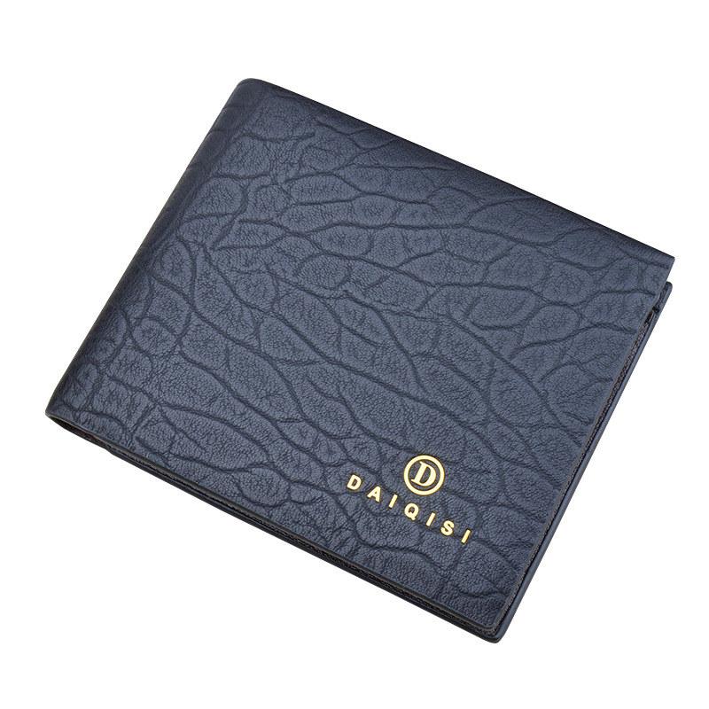 Menn Mote Korte lommebøker Vintage Design Kunstskinn Bifold Lommebok Kortholder Veske