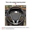 Perforated Microfiber Leather Car Accessories Interior Steering Wheel Cover Trim with fittings For Volvo V40 XC60 S60 LV60 S80L