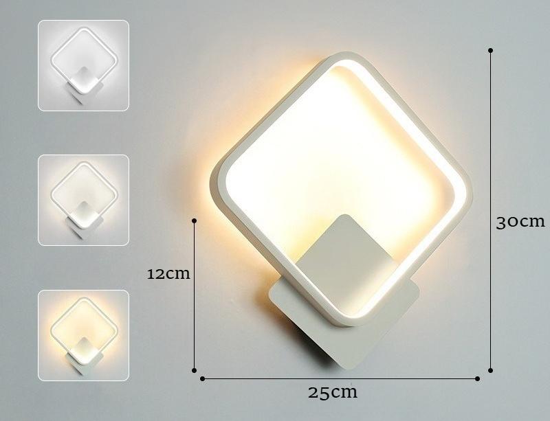 Modern LED Wall Lamp Round Light Aluminium Home Decor Bedroom Bedside Living Room Hallway Corridor Foyer Indoor Lighting Fixture