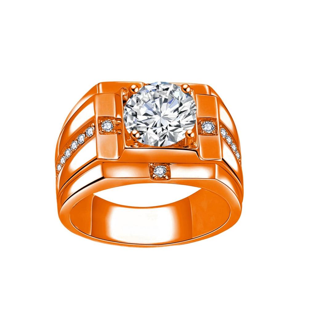 Men’s Fashion Statement Ring - Domineering Diamond Engagement Band