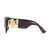 Versace Inlaid Hollow Decoration Acetate Irregular Shape Sunglasses Women sunglasses Brown VE4438BF1088752