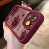 Red Rose Sky Eye Silicone Case for Apple 16 Pro Max/15/14/13/XR