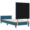 Boxspring Bed with Headboard Dark Blue 80 X 200 Cm Velvet