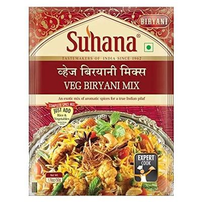 Suhana Zöldséges Biryani Fűszerkeverék 50g - 5 db-os csomag