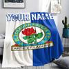 1PC Custom Name Blackburn Rovers Patterned Flannel Blanket Suitable For All Seasons for Home Decor Warmth and Comfort Gifts Holiday Present