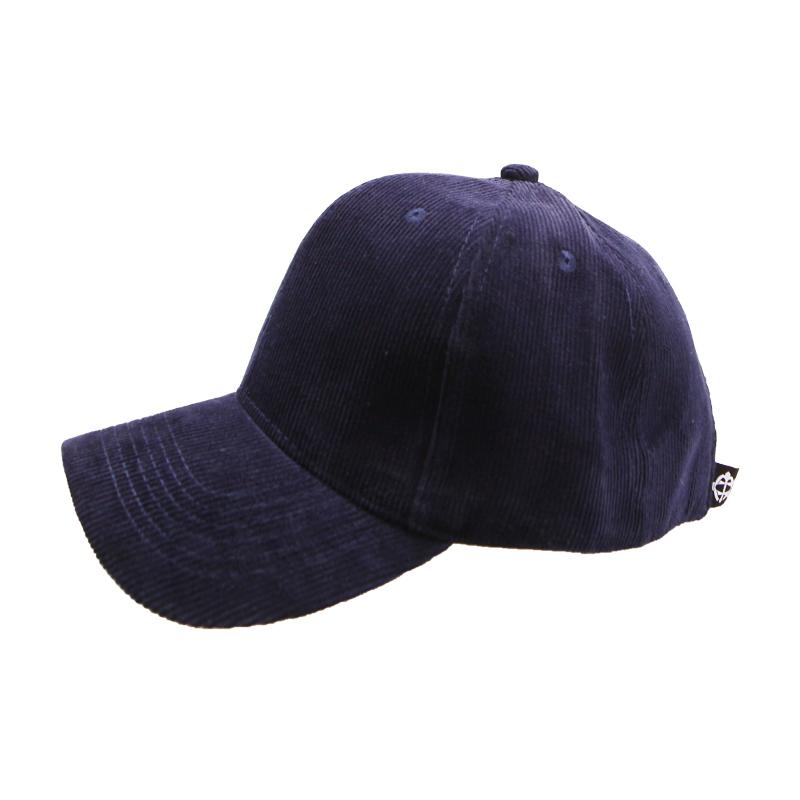 EIGHTVOLUME Ev Plain Corduroy Cap (Navy)