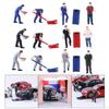 1/64 Film Character Diorama Drawing Figure Car Repairer Street Building Scenario Table
