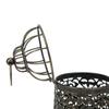 Iron Candle Holder European Retro Iron Rust   Elegant   Vintage Candle Holder for Outdoor Terrace Party