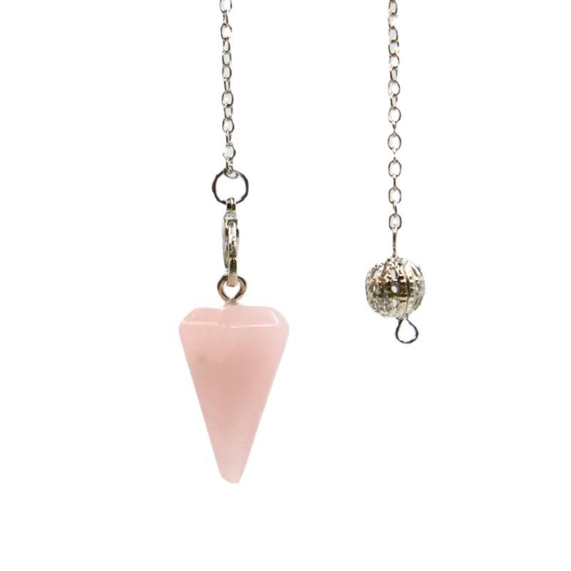Natural Hexagonal Crystal Pyramid Pendant
