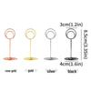 Gold Peacock Round Metal Memo Clip & Photo Holder