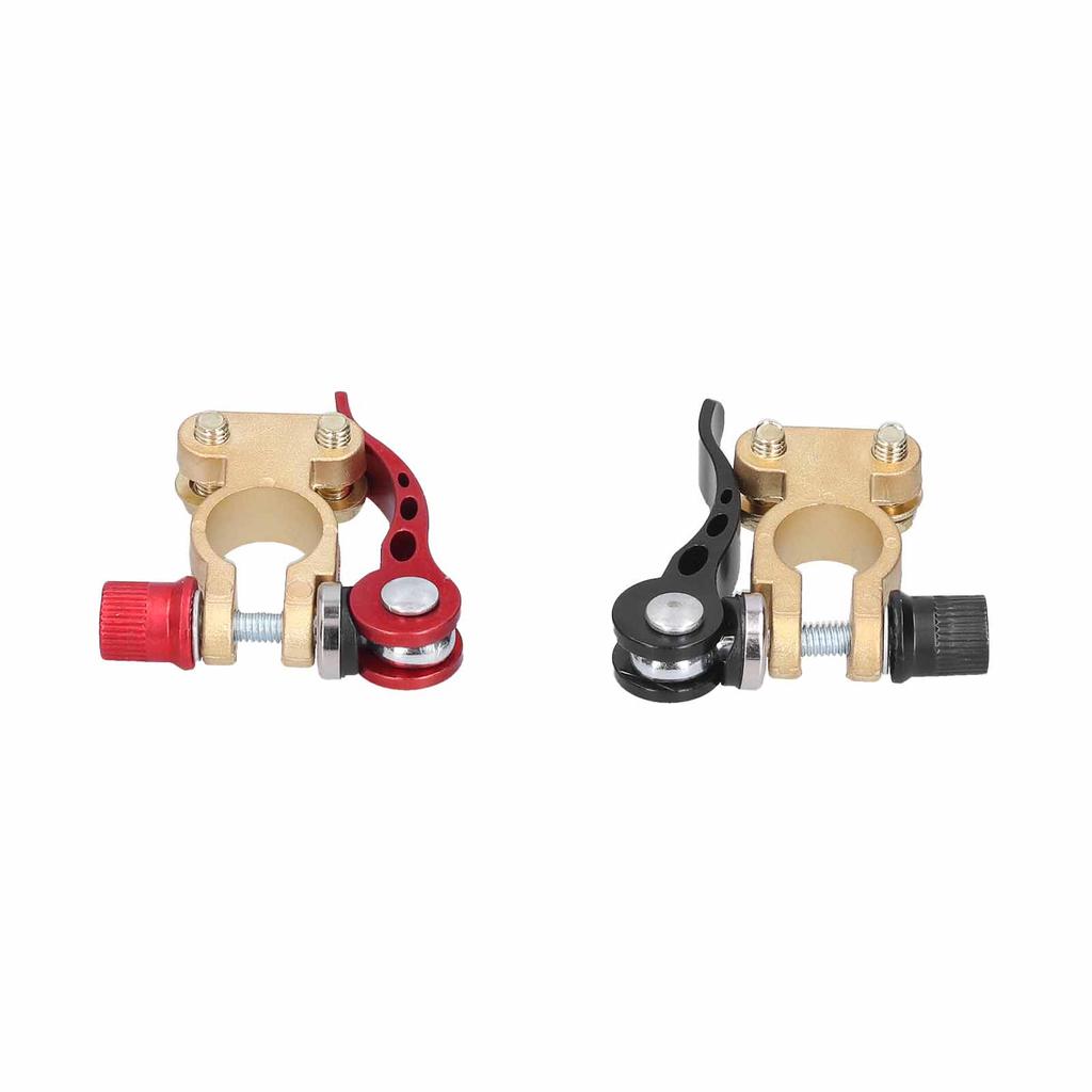 2pcs Battery Terminal Clamps Quick Disconnect Shut Off Connector for 12V 6V 24V Boat UTV Tractor
