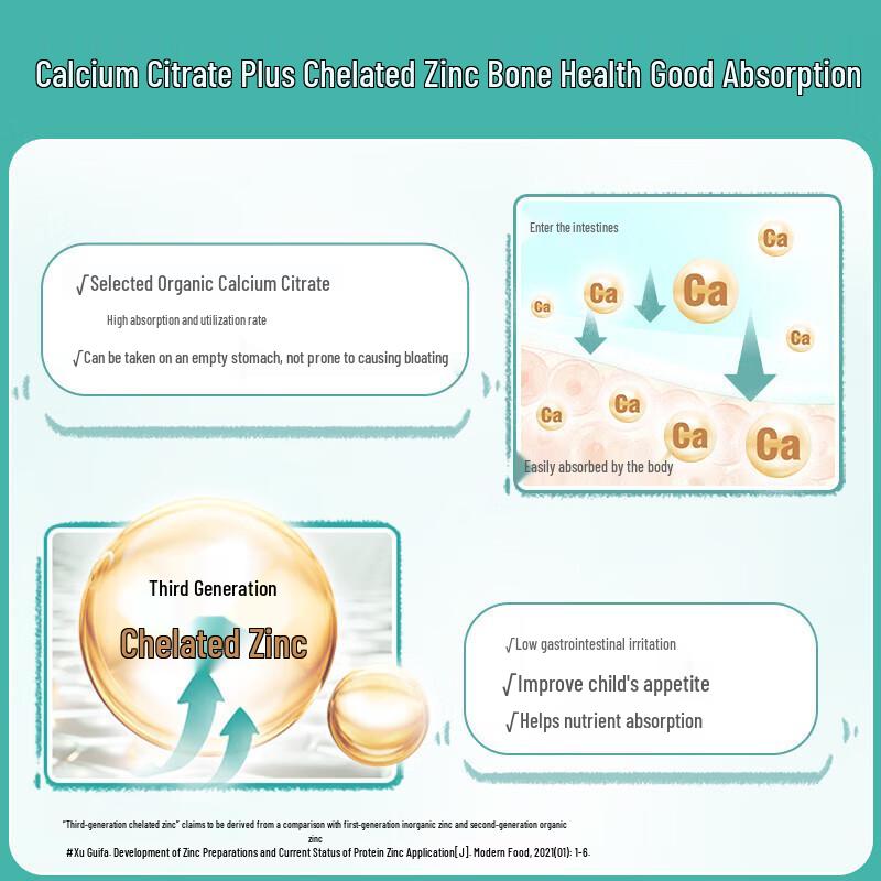 Australia Swisse Children's Vitamin K2 Calcium Citrate, VD3, Zinc Bone & Teeth Support, 60 Giraffe Chewable Tablets