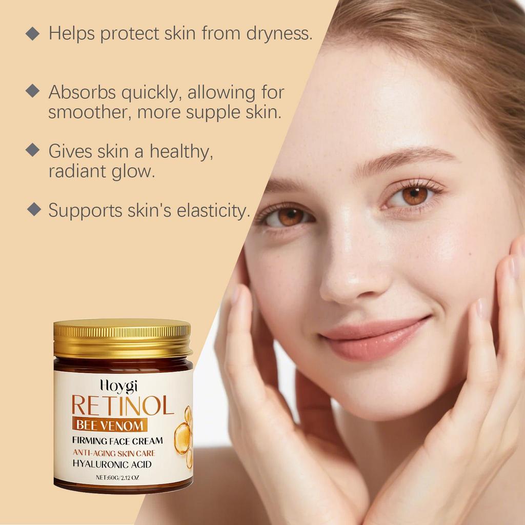Firming Retinol Cream for Skin Brightening Deep Hydration Smooth and Elastic Skin Moisturized Radiant Skincare Cream