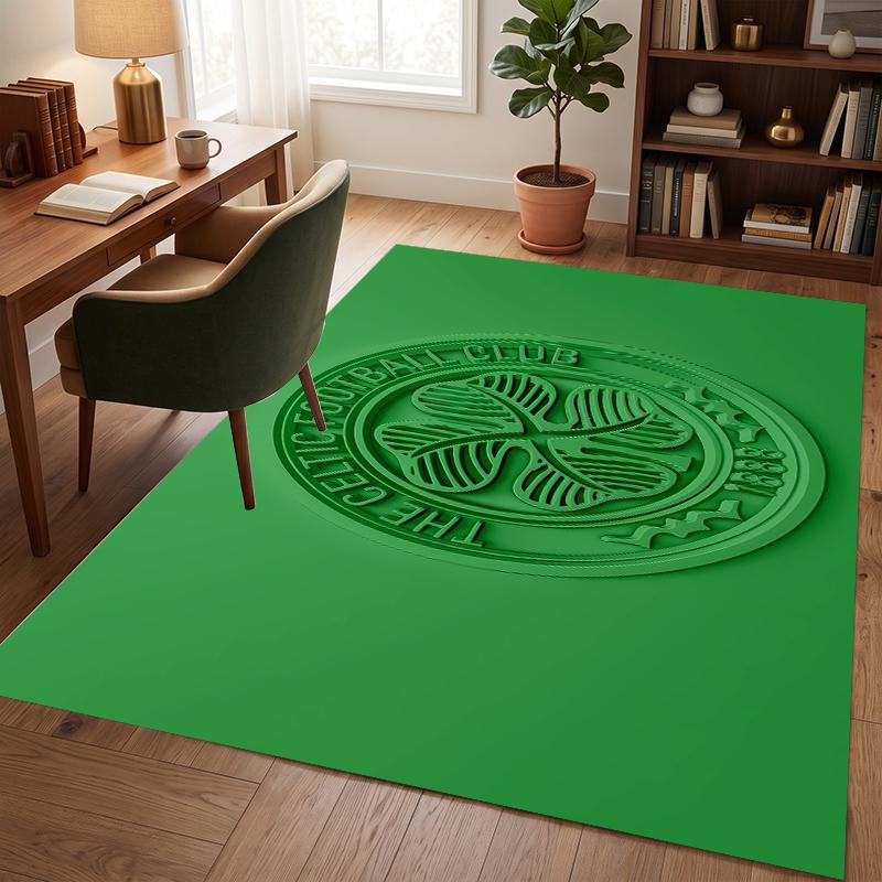 Celtic Football Club (5) Office Rug Elegant Floor Rug for Office Living Room Bedroom and Indoor Home Spaces