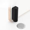 Stainless Steel Magnetic Door Stopper, Gray Black Nail Free Door Base, Door Hardware Door Close Prevention Door Stop Door Closer