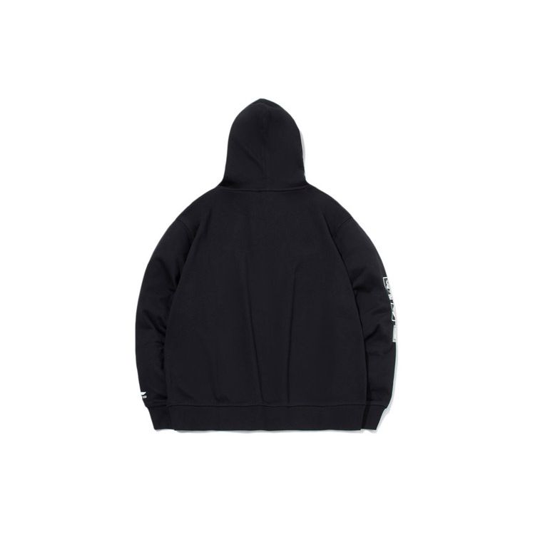 Li Ning Sports Casual Printed Pattern Pullover Long Sleeve Sweatshirt Men Sweatshirt Black AWDR025-1