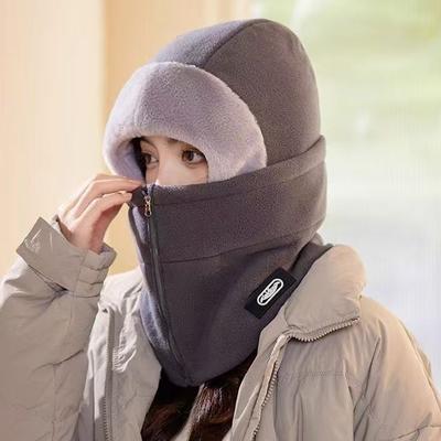 Windproof Ear Protection Neck Gaiter Thickened Cycling Mask Winter Hat For Men And Women Warm And Protective Outdoor Face Cover