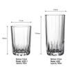 ZISIZ Handmade Transparent Glass Drinking Cup