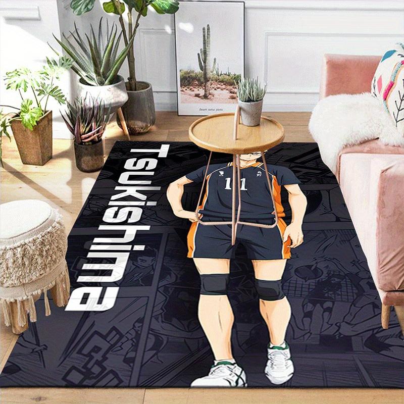 1pc Haikyu!! Pattern Area Rug, Anti slip Non Shedding Stain Resistant Carpet