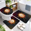 3Pcs Flannel Toilet Mat Set Galatasaray FC Bathroom Rug Bath Carpet Non Slip Home Decor