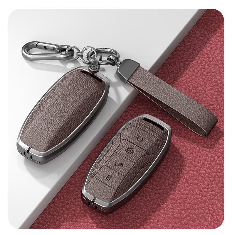 BYD Han Key Case: Fits BYD Qin Pro, Song Max, New Energy, Tang, and Song Plus Car Bagi with Metal Shell