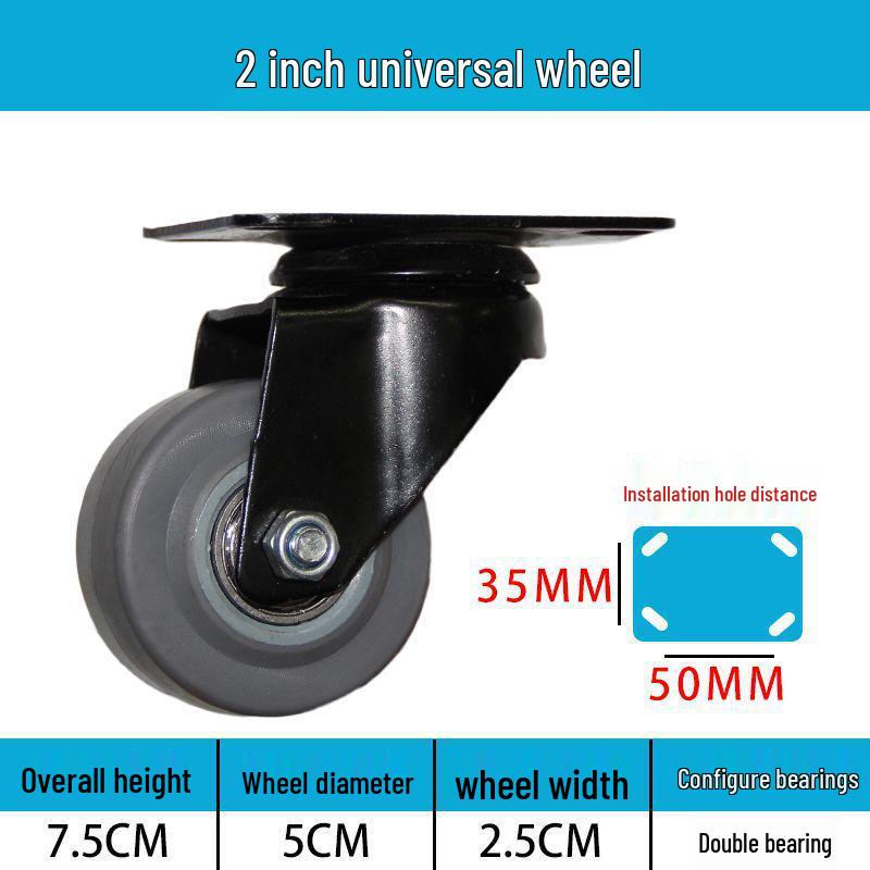 Těžká tichá otočná kolečka (2-8 palců) pro vozíky a malé ruční vozíky