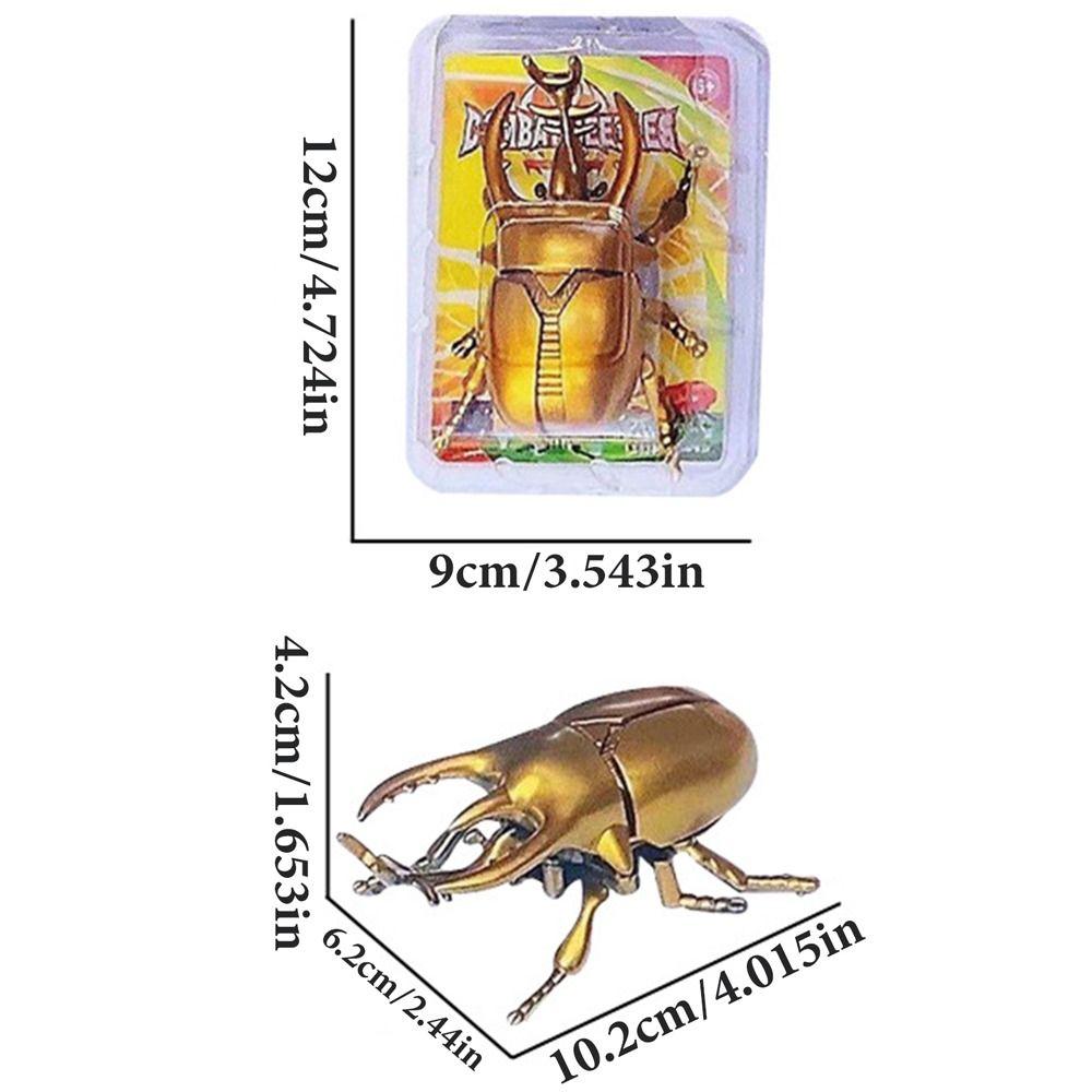 Gold/Green Wind Up Beetle Toys Cartoon  Lovely   Kids Gift