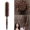 Small Round Hairbrush with Boar and Nylon Bristles Perfect for Blow Drying and Styling Short Thin Fine Hair