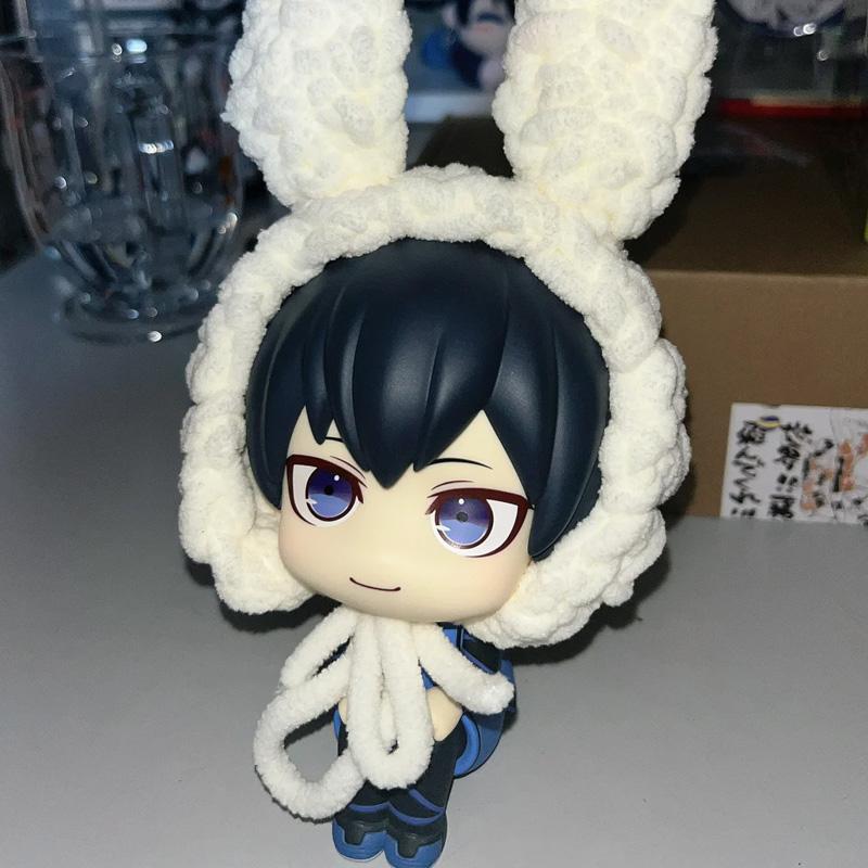 10Cm Chibi Figurines Blue Lock Nagi Seishiro Chigiri Hyoma Anime Action Figure Chassis Ornament Decoration Collection Model Toys