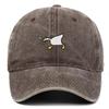Embroidered Baseball Cap With Goose Pattern For Uninsex Casual And Fashionable City Style Duckbill Cap