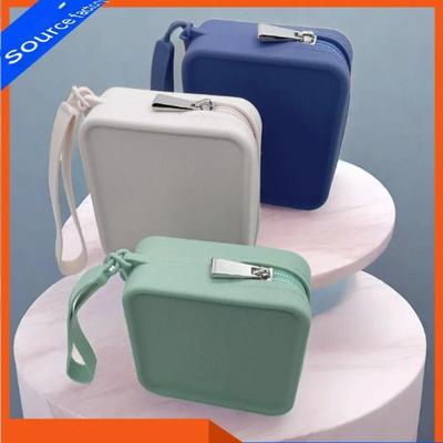 Silikonová úložná taška, čtvercová, luxusní a vynikající, vhodná na rtěnky a oční stíny, přenosná a cestování, taška na make-up, taška pro muže